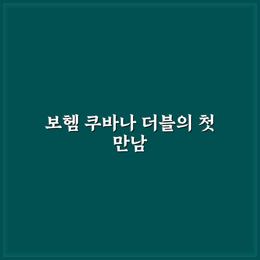 보헴 쿠바나 더블 사용 후기, 실제 써보니 느낌은
