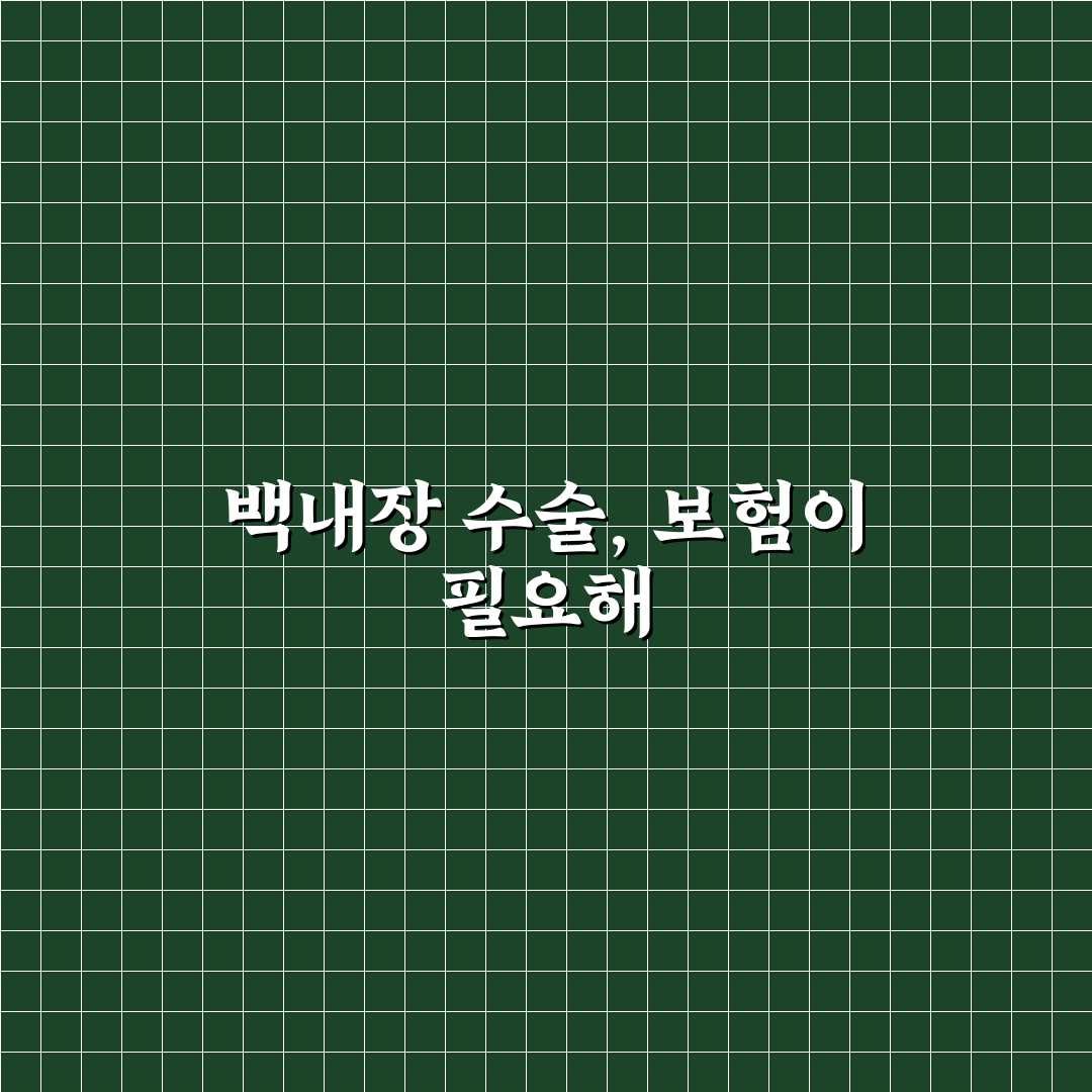 백내장수술 보험 몇종 직접 알아보니 혜택은 어땠을까