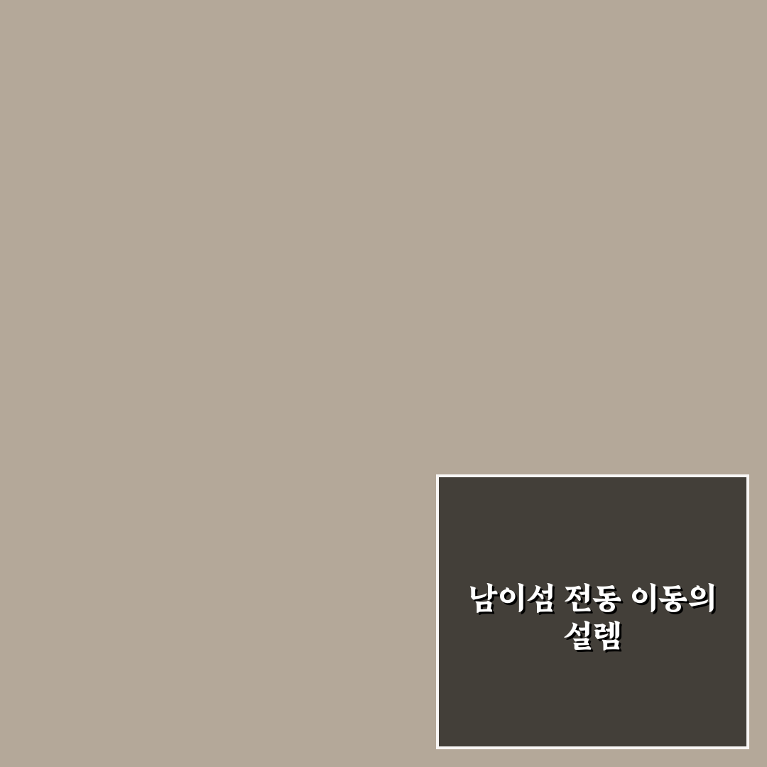 남이섬 킥보드 이용해보니 경치와 편리함 어땠는지