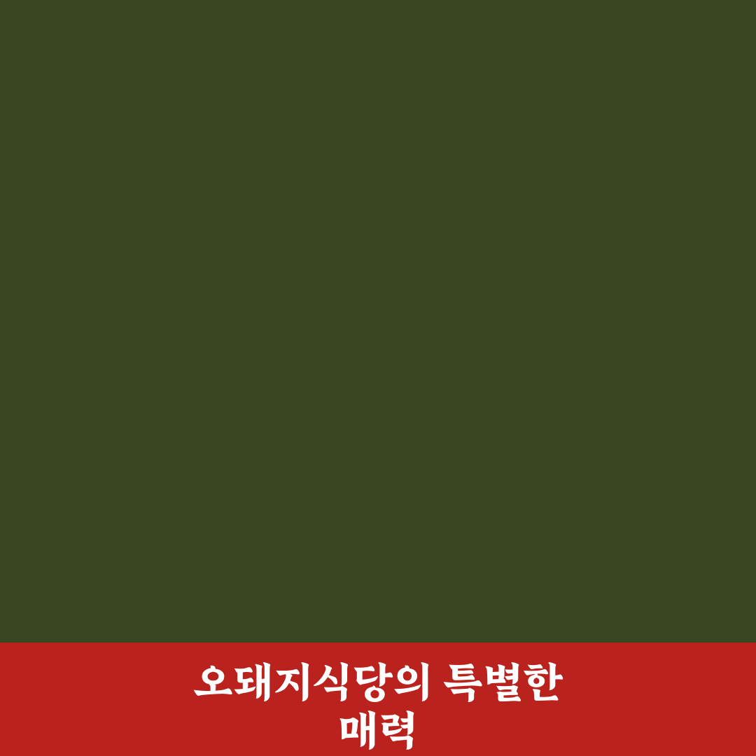 오돼지식당 방문 전 알아두면 좋은 꿀팁 정리