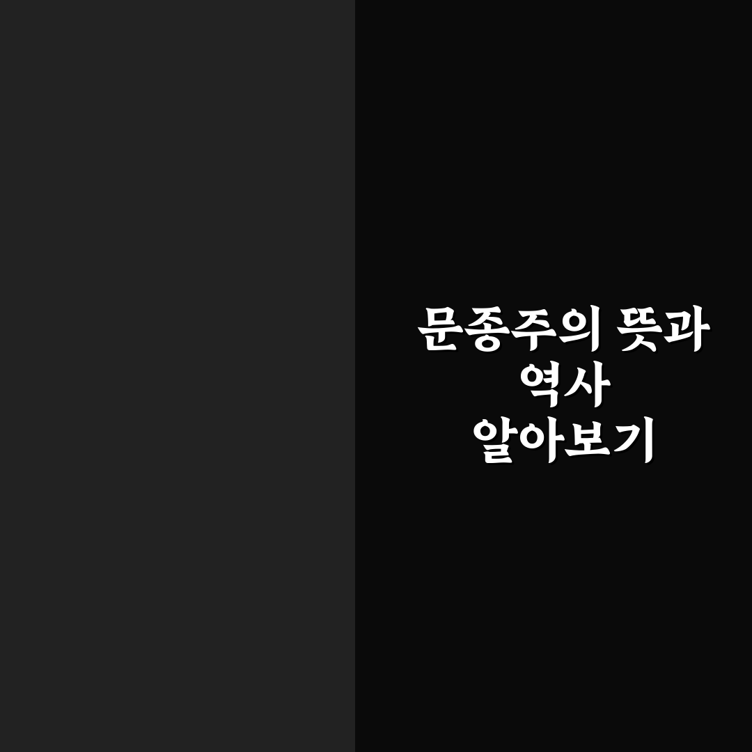 문종주 입문자를 위한 핵심 정보와 활용 팁 정리