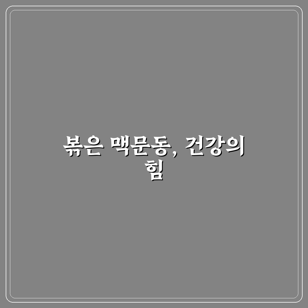 볶은 맥문동 분말 효능과 활용법 꿀팁 알려드려요
